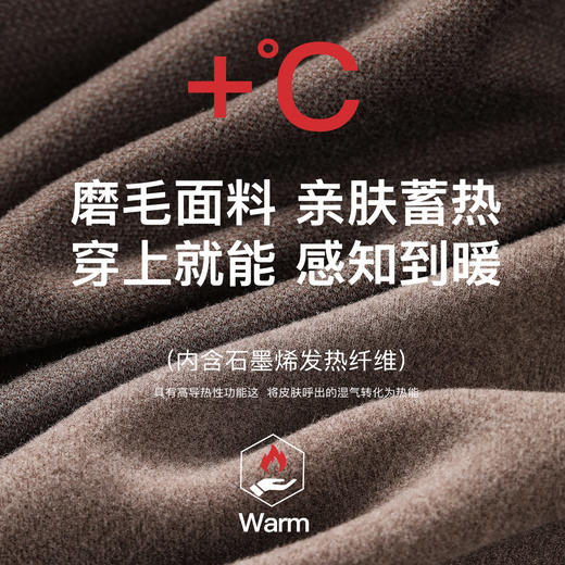 【带胸垫保暖背心】含石墨烯秋冬免穿文胸女士保暖内衣修身显瘦8867磨绒背心 商品图2