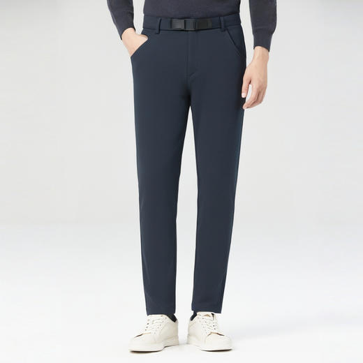 【加绒加厚】圣得西高级感潮流直筒休闲裤秋冬新款设计感长裤 商品图4