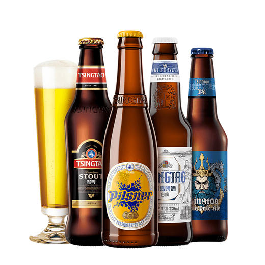 青岛啤酒精酿小瓶330*8礼盒箱啤 商品图0