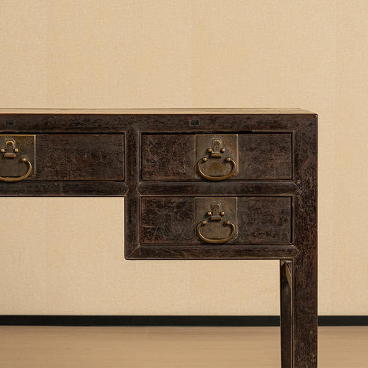 清 红木褡裢式五屉书桌 商品图1