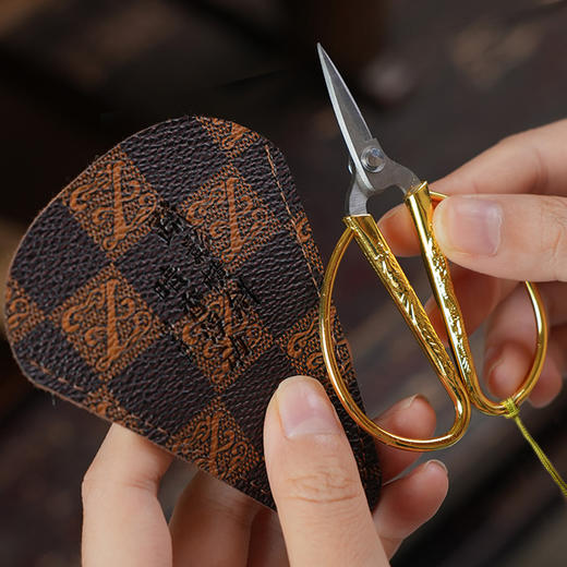 暗香疏影/龙凤茶剪 中式复古迷你茶艺剪家用小剪刀茶叶茶道零配件带流苏 商品图0