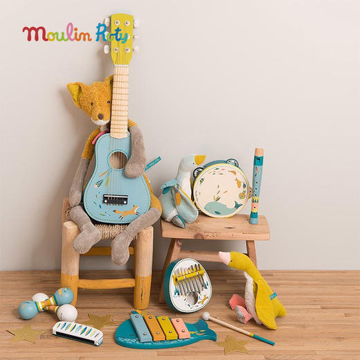 Moulin Roty 假日金属口琴/口风琴 适合3岁+ 音律启蒙 口腔肌肉锻炼 假日系列 法国品牌-713107 商品图2