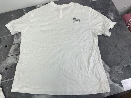 瑕疵Lacoste/法国鳄鱼 男士圆领宽松纯棉字母印花透气短袖T恤TH0411 商品图0