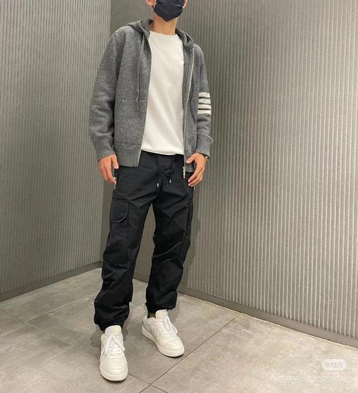 高级感TB汤姆*布情侣款帆船提花粗线精纺羊毛针织连帽衫 商品图2