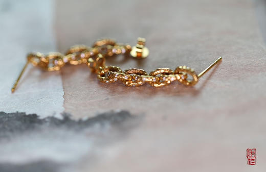 无尽藏 18k黄金钻石耳环 商品图7