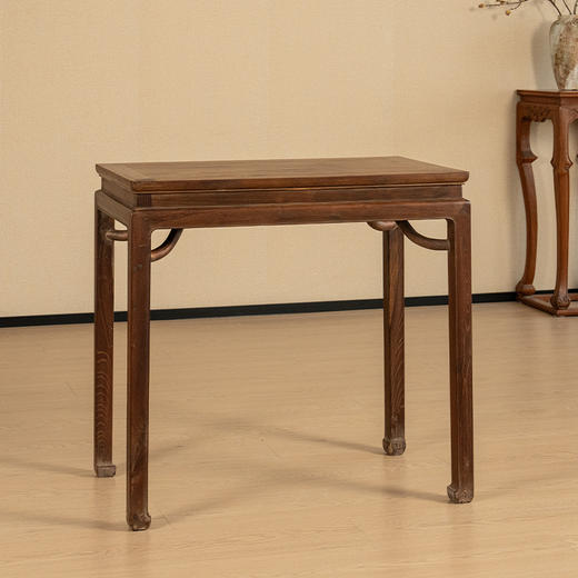 清 柞榛木高束腰霸王枨马蹄腿香案 商品图0