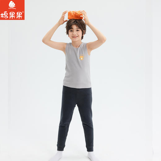 棉果果专柜同款冬季新品男童暖姜绒无痕背心M411170424807 商品图0