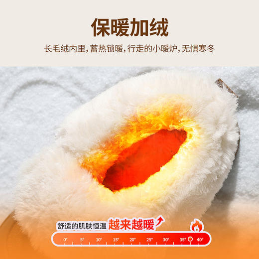 ZHR则则加绒保暖雪地靴防水防寒女鞋2024冬季新款ins百搭短筒棉鞋 商品图2