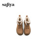 Safiya/索菲娅2024冬季加绒加厚保暖百搭系带羊羔毛复古雪地靴 SF4411A197 商品缩略图5