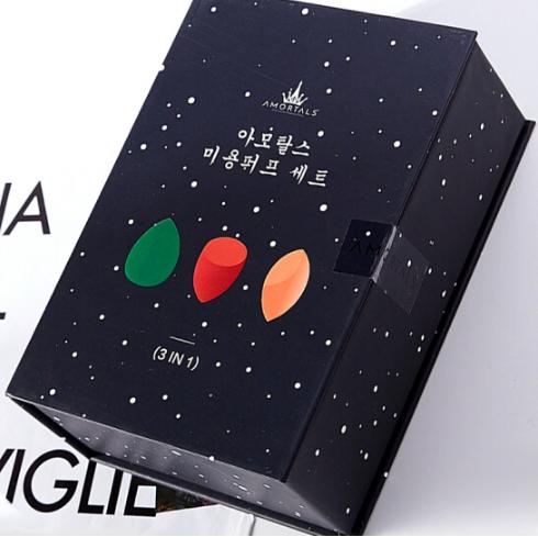 AMORTALS尔木萄美妆蛋化妆蛋海绵粉扑不吃粉干湿两用 套装三只送托架 商品图2