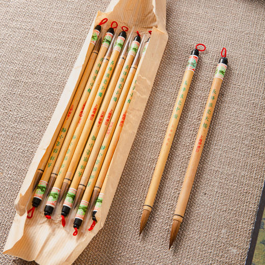 库存20年上海老周虎臣制长锋狼毫毛笔 商品图2