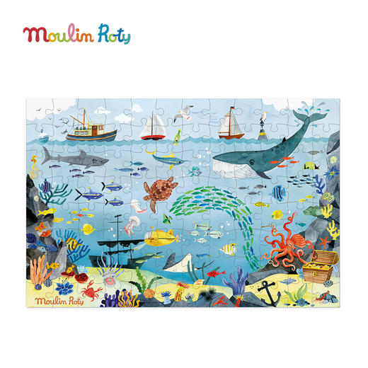 Moulin Roty 巴黎女孩康斯坦丁小姐 拼图 适合5岁+ 圆筒礼盒 巴黎女孩系列 法国品牌-642543 商品图5