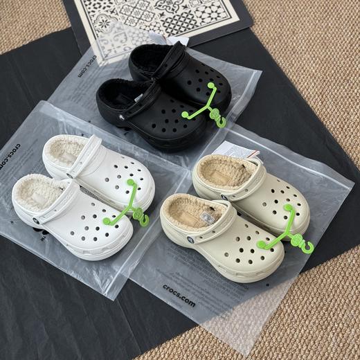 Crocs云朵厚底暖棉洞洞鞋 商品图6