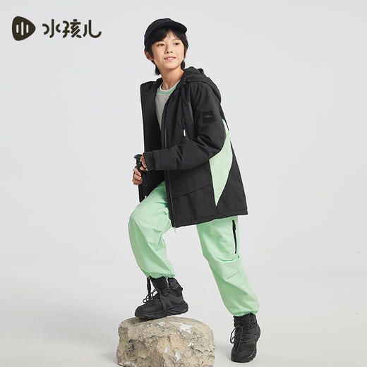 水孩儿童装2024秋冬女童风衣男童外套三防保暖防风休闲运动户外 商品图4