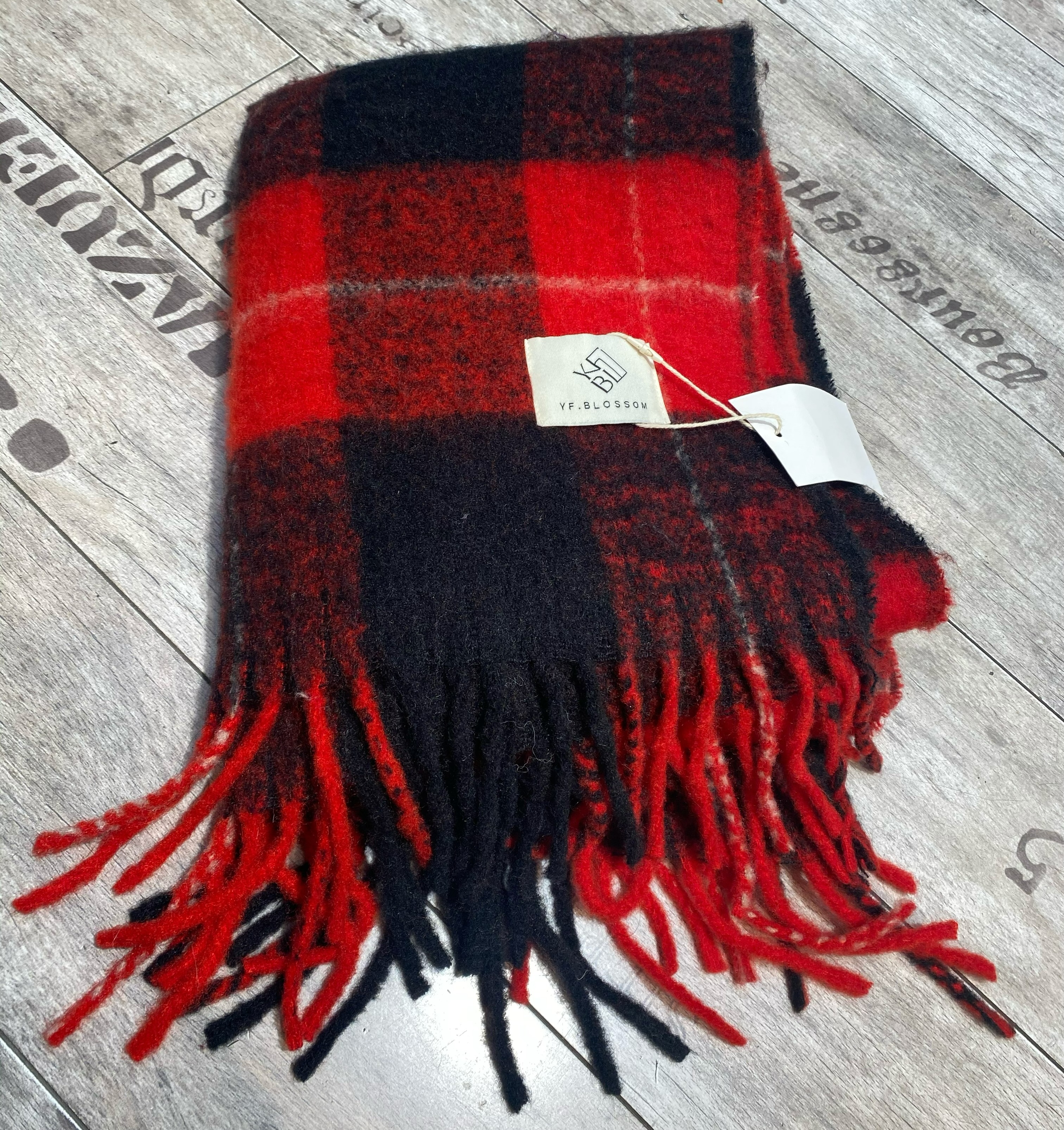 MZ百搭格子毛织围巾31227 冬季 312274001002