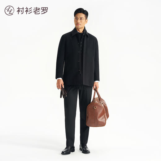 【骑士一号】绵羊毛蓄热棉内胆翻领大衣249Z0C507M 商品图2