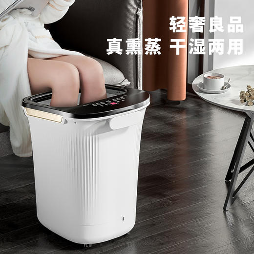 志高电动足浴器ZG-H2028旗舰电动按摩含漏保款/34L /白色&钛金灰色 商品图5