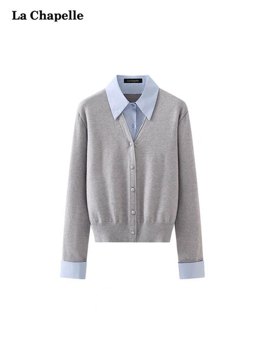 衬衫假两件包扣开衫 商品图5