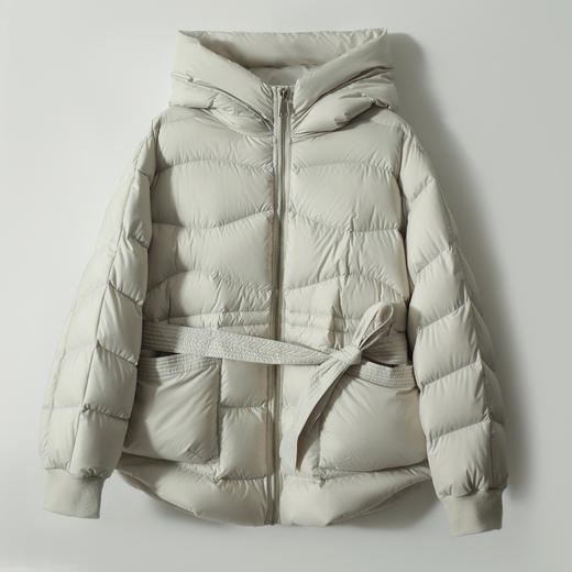 拒绝臃肿收腰轻薄！2024 高端鹅绒服！连帽女款面包服女装95白鹅绒羽绒服！ 商品图5