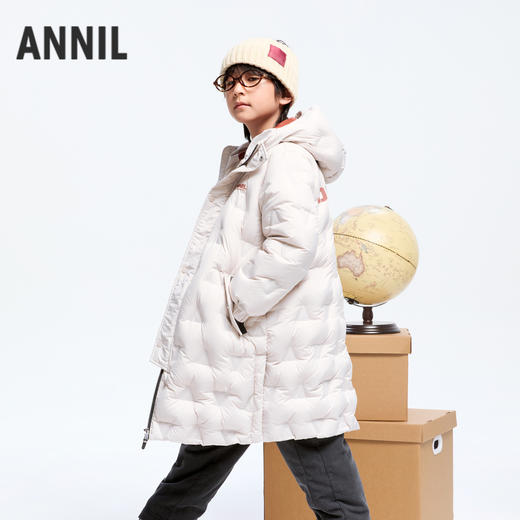 【极寒-15~-5℃】男童长款羽绒外套85绒子冬季新款安奈儿童装实体店同款AB445786 商品图2