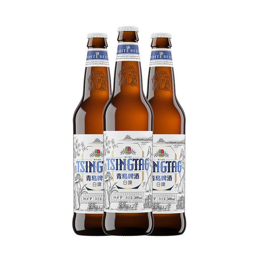 青岛啤酒白啤11度500*12罐啤（20版） 商品图0