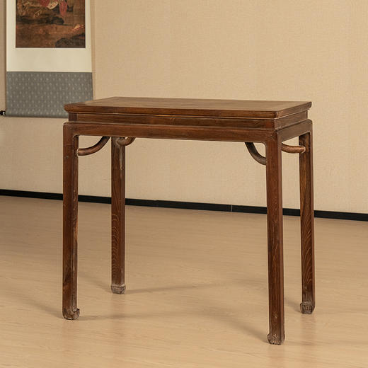 清 柞榛木高束腰霸王枨马蹄腿香案 商品图4