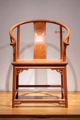红桥红  家具严选  缅甸花梨（大果紫檀）【恭王府寿字纹圈椅】