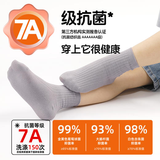 【花里家 天然植物精油袜-儿童款】抗菌防臭99%，弹性强，拉伸不绷紧，触感舒适，“会呼吸”的儿童袜 商品图2