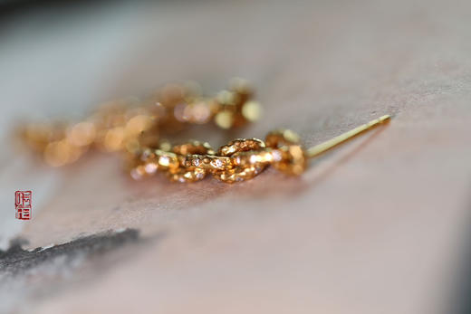 无尽藏 18k黄金钻石耳环 商品图1