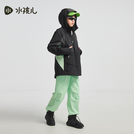 水孩儿童装2024秋冬女童风衣男童外套三防保暖防风休闲运动户外 商品图3
