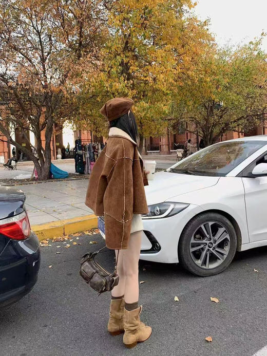 高品质两面穿羊羔毛外套 商品图3