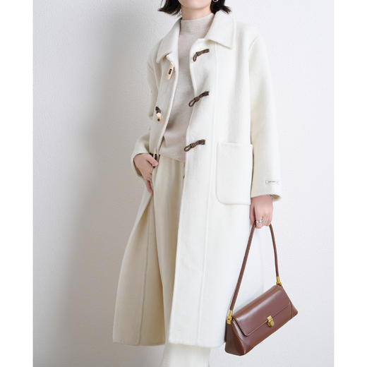 双面羊毛大衣100%澳洲超细羊毛（连接线除外）给大家上一款牛角扣超级性价比的大衣，100%极细美丽诺羊毛材质~品质1000+ 但是我们就只要200+冲鸭！！！ JK-G23026 商品图0