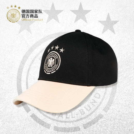 【官方正版】德国国家队 | 米白拼黑棒球帽球迷时尚鸭舌帽子 商品图0