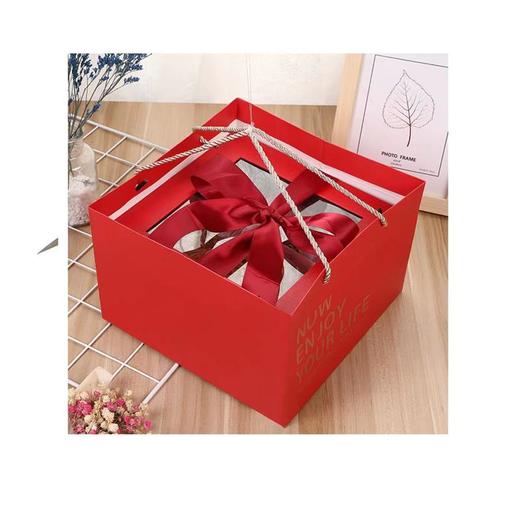开窗正方形 红色 蓝色 礼盒（含内饰）中号 商品图1