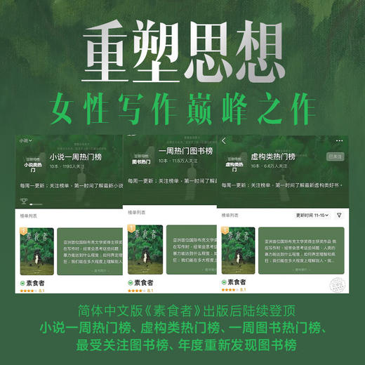 素食者 2024诺奖文学奖得主 韩江作品 商品图5