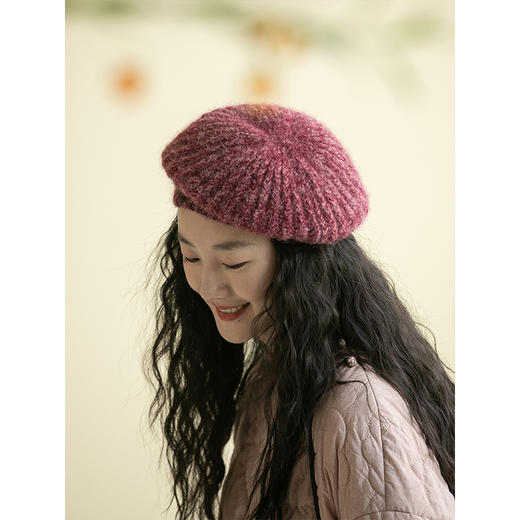 牧衣游原创 兔绒羊毛混织毛织帽子保暖 满一芳【不支持会员折】 商品图2