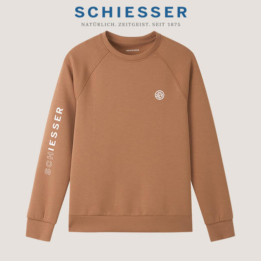 【太空棉外穿】SCHIESSER德国舒雅空气层圆领男士外穿卫衣39/23816U（可点击详情页最下方链接选择配套裤子) 商品图1