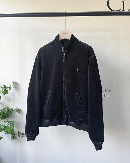 单品包邮现货 THS-无  无补 RL马球 男士 源厂尖尾无量PRL粗条灯芯绒水洗Corduroy哈林顿夹克 AF1008 商品图1