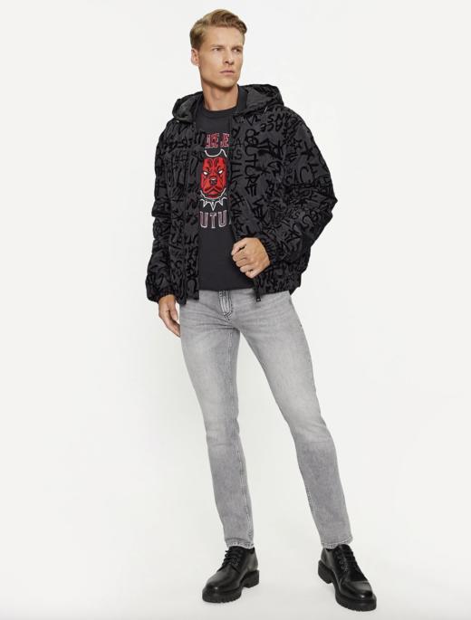 【特惠秒】Versace 范思哲 男士字母植绒涂鸦白鸭绒羽绒服外套 11690 商品图14