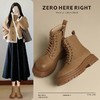 ZHR则则加绒增高马丁靴ins百搭女靴短靴2024秋冬款耐磨防滑工装靴 商品缩略图1