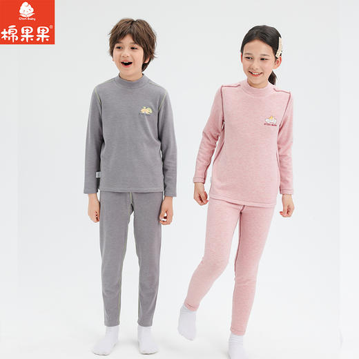 棉果果专柜同款冬季新品男童中大童大码蚕丝套头套装M411302424826 商品图0