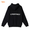 COURTMAN野球帝 美式复古情侣哥特logo印花宽松连帽运动休闲卫衣 商品缩略图6