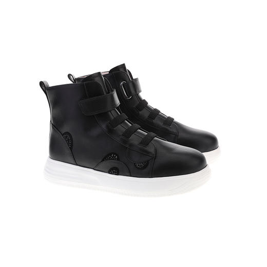 sheme国宝小白系列舒适耐磨牛皮熊猫图案设计时尚可爱男女童鞋可定制 商品图5