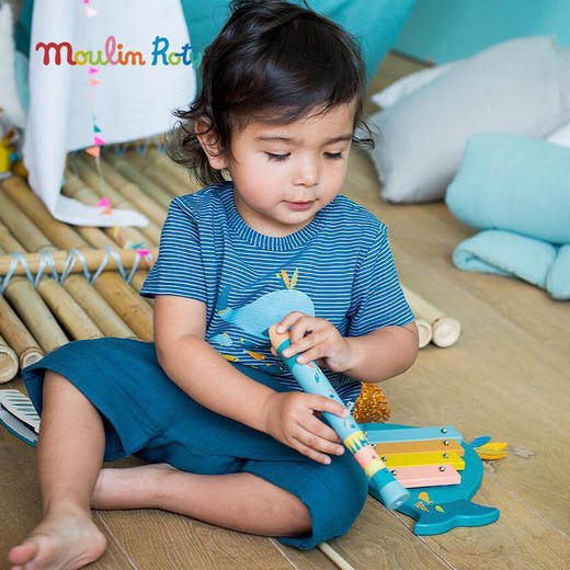 Moulin Roty 假日金属口琴/口风琴 适合3岁+ 音律启蒙 口腔肌肉锻炼 假日系列 法国品牌-713107 商品图3