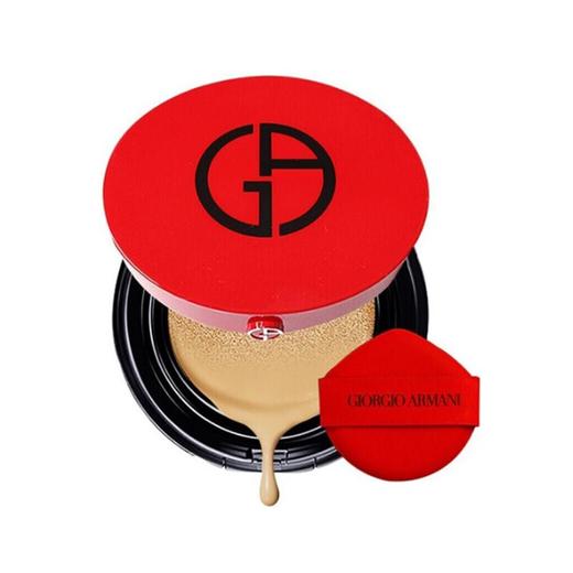 阿玛尼红气垫漆光/褶裥/龙鳞（随机发送）#3自然白15g （壳+芯） 商品图0