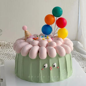 【咕噜霍夫】可爱到爆炸的卡通-水果夹心生日蛋糕