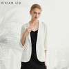 VIVIAN LIU薇薇安刘R2423103春女装新款翻领一粒扣七分袖圆摆西装 商品缩略图0