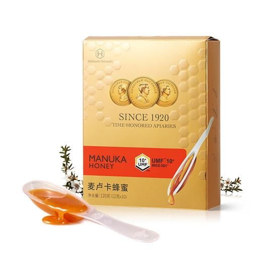 荷塔威新西兰麦卢卡10+勺蜜便捷蜂蜜小包装新西兰原装进口勺蜜12g*10支官方旗舰店正品 商品图3