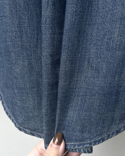 单品包邮现货 THS-无  RL马球 源厂尖尾PRL蓝染磨洗ClassicFit彩马牛仔衬衣男女 AG1300 商品图13