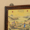 二十世纪 红木镶珐琅彩促织图瓷板画挂屏 商品缩略图1